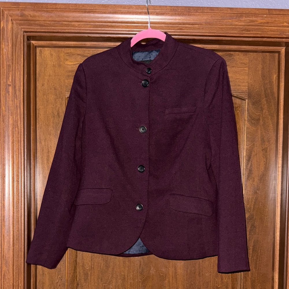 Banana Republic Deep Burgundy Blazer